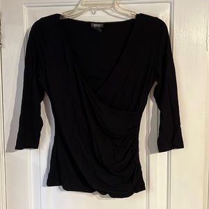 Kenneth Cole Reaction Wrap Top Size Medium - 3/4 sleeves